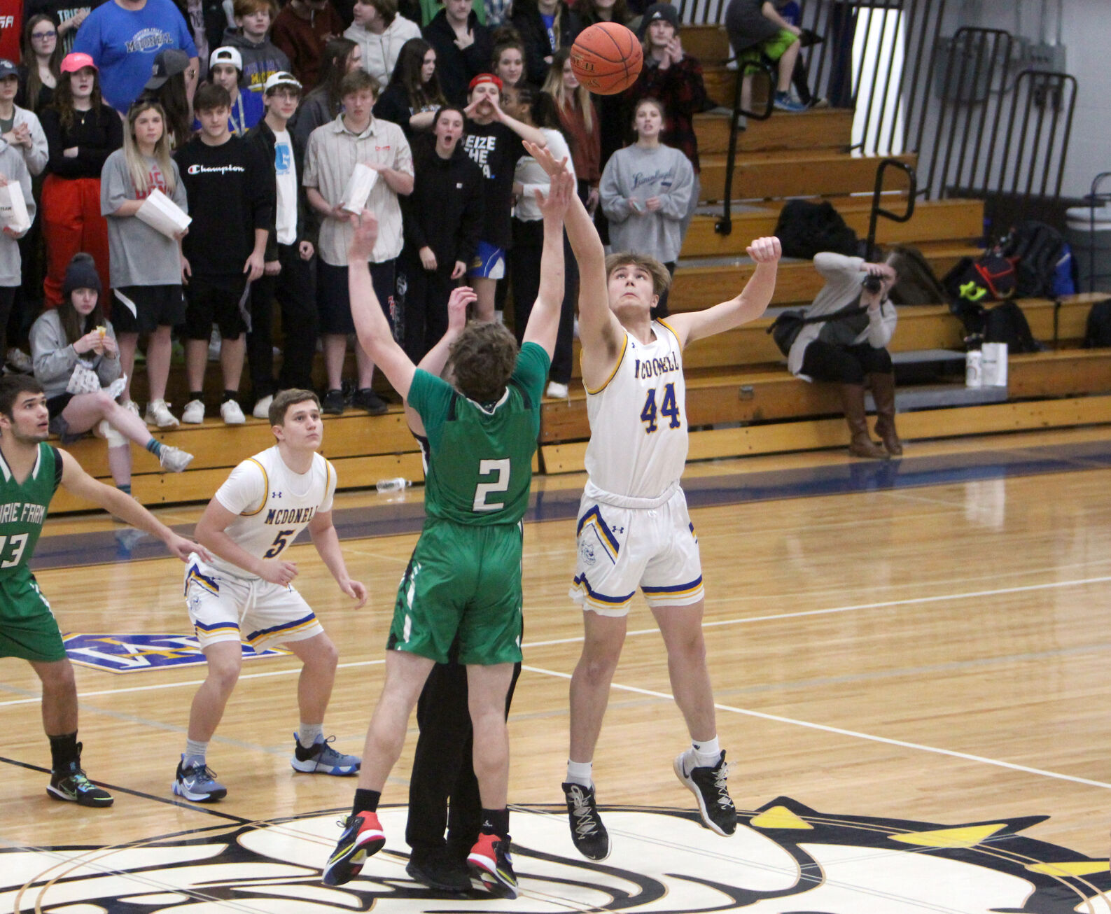 Prairie Farm at McDonell boys basketball 3-1-22